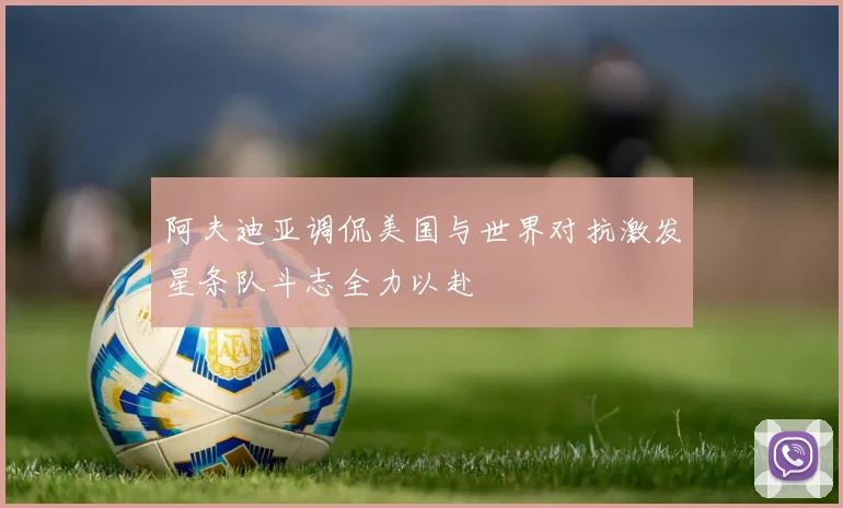 阿夫迪亚调侃美国与世界对抗激发星条队斗志全力以赴